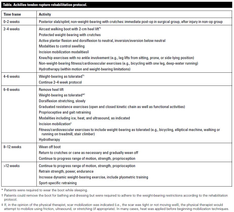 Achilles tendon ruptures—a review for primary care